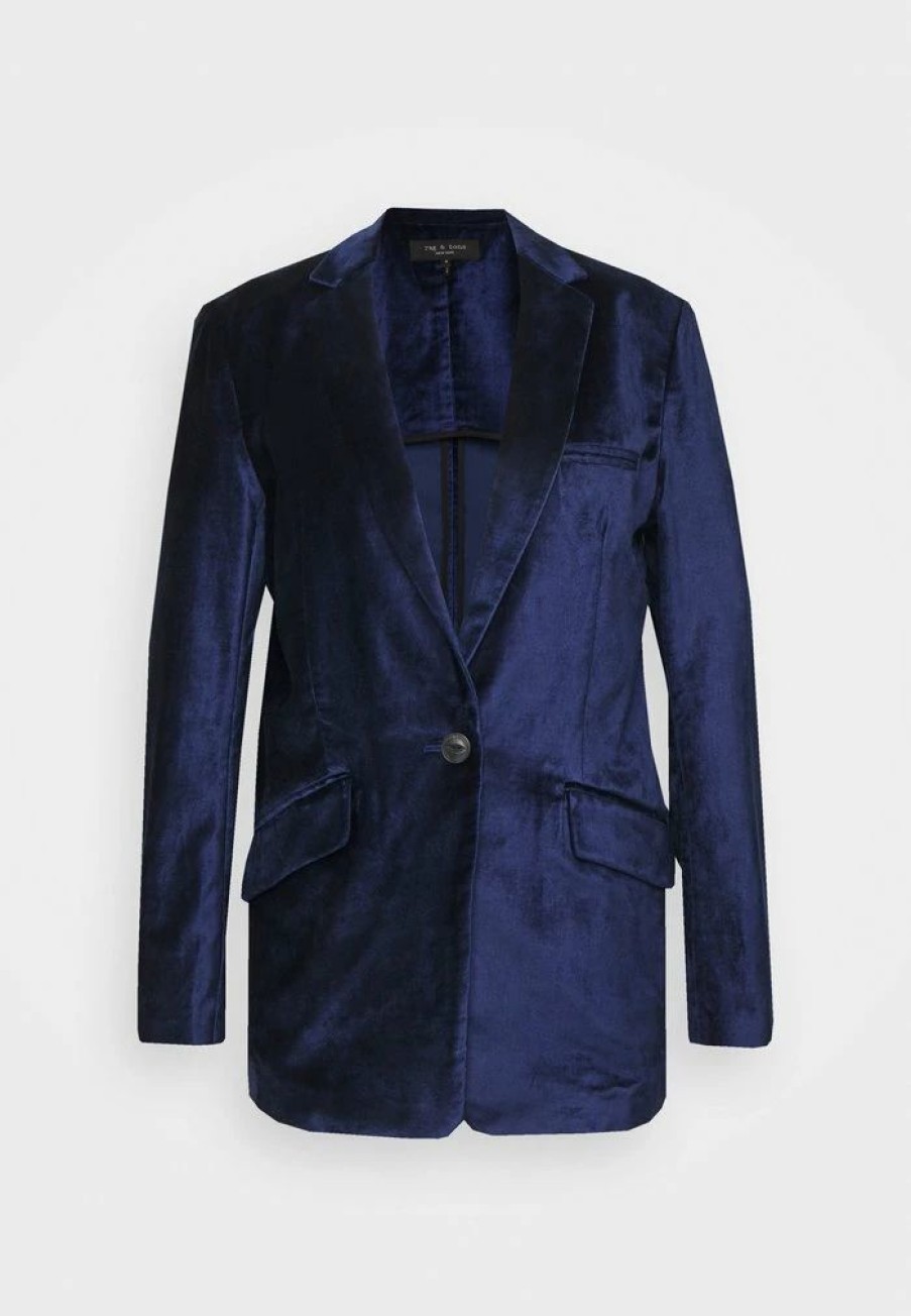 Clothing * | Rag & Bone Margot Blazer Blue