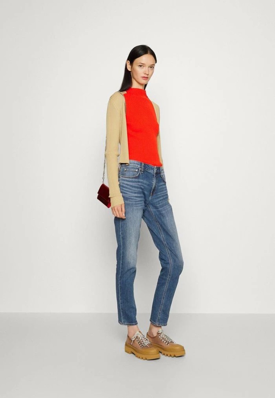 Clothing * | Rag & Bone Dre Low Rise Slim Boyfriend Slim Fit Jeans Ash