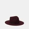 Accessoires * | Rag & Bone Kacy Fedora Hat Wine