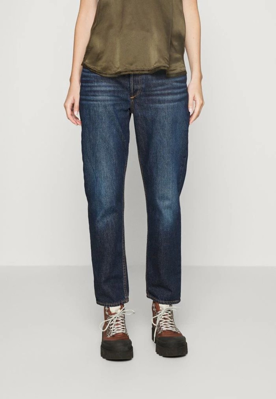 Clothing * | Rag & Bone Nina High Rise Ankle Slim Fit Jeans Dark Blue