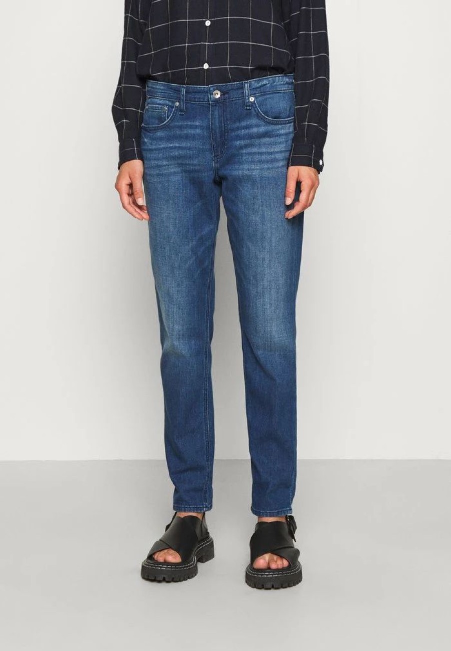 Clothing * | Rag & Bone Dre Low Rise Slim Boyfriend Slim Fit Jeans Topaz