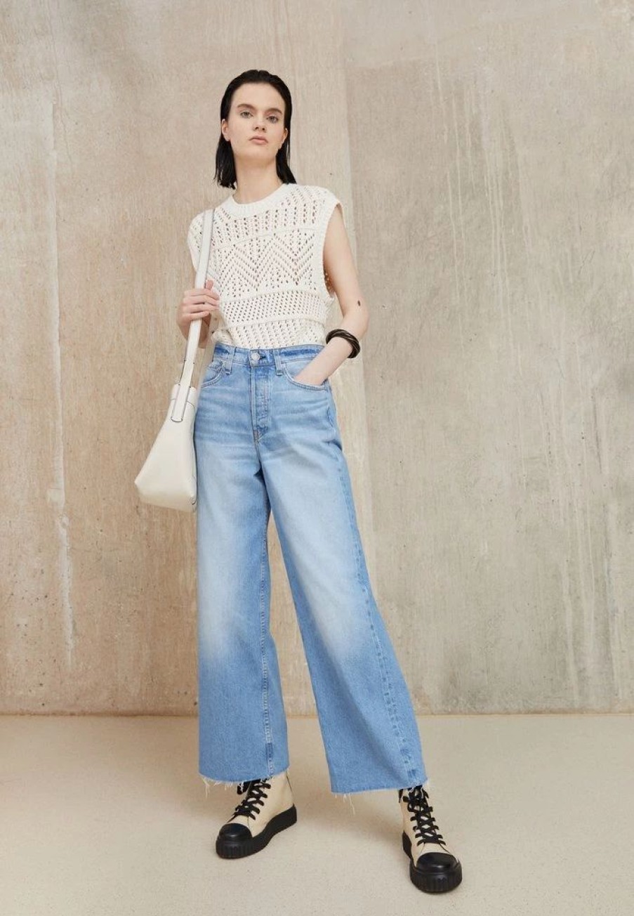 Clothing * | Rag & Bone Maya High Rise Wide Leg Bootcut Jeans Tulip