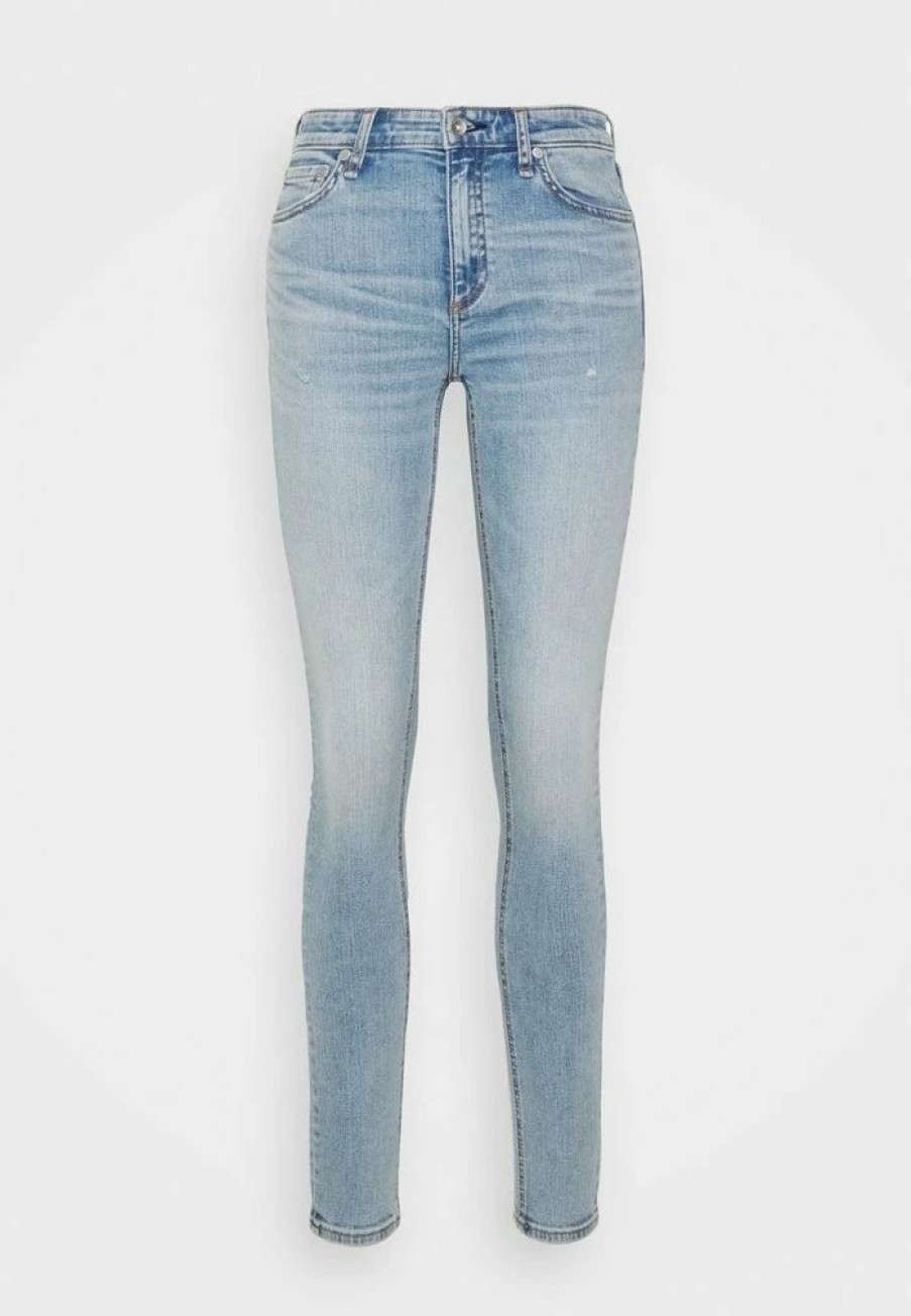 Clothing * | Rag & Bone Cate Mid Rise Jeans Skinny Fit Light Blue Denim