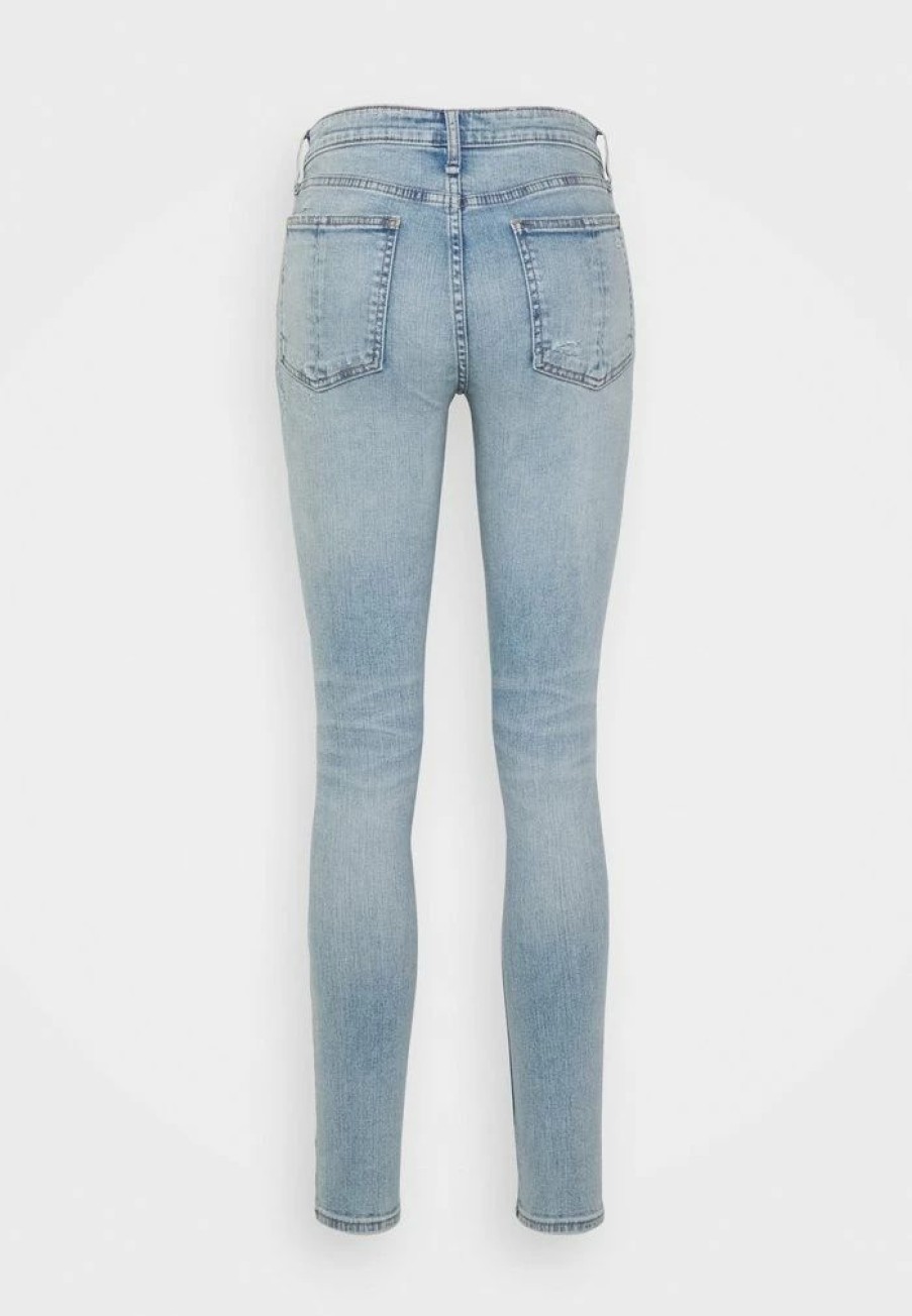 Clothing * | Rag & Bone Cate Mid Rise Jeans Skinny Fit Light Blue Denim