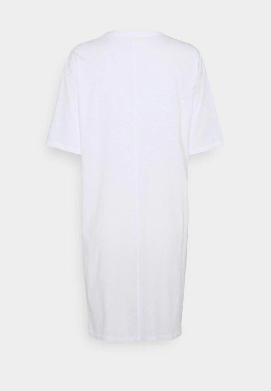 Clothing * | Rag & Bone The Slub Dress Label Jersey Dress White