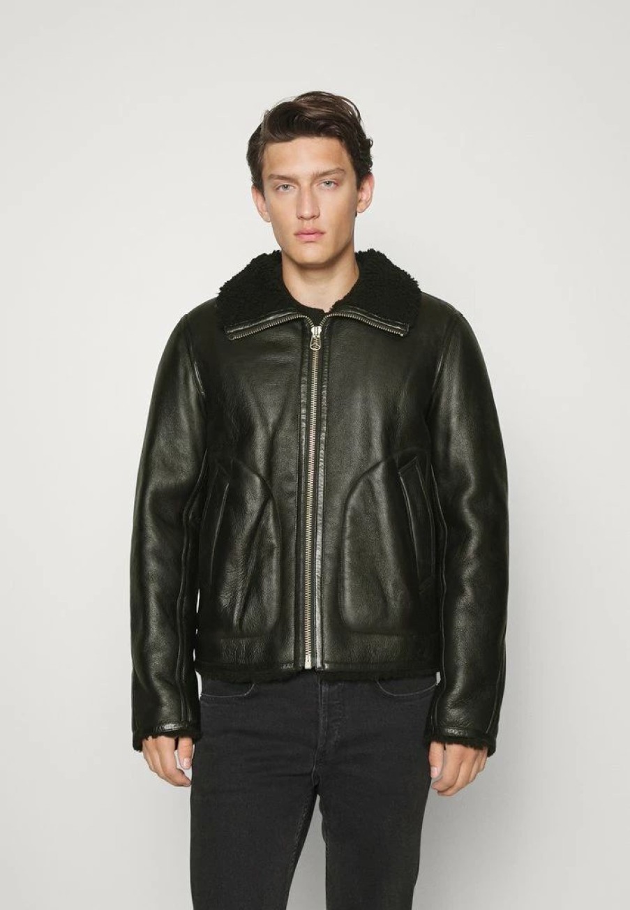 Clothing * | Rag & Bone Stanley Jacket Leather Jacket Black