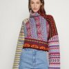 Clothing * | Rag & Bone Hollis Fair Isle Tneck Jumper Blue Multi-Coloured