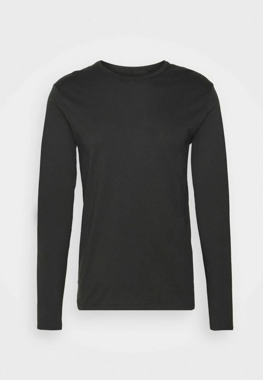 Clothing * | Rag & Bone Principle Base Tee Long Sleeved Top Black