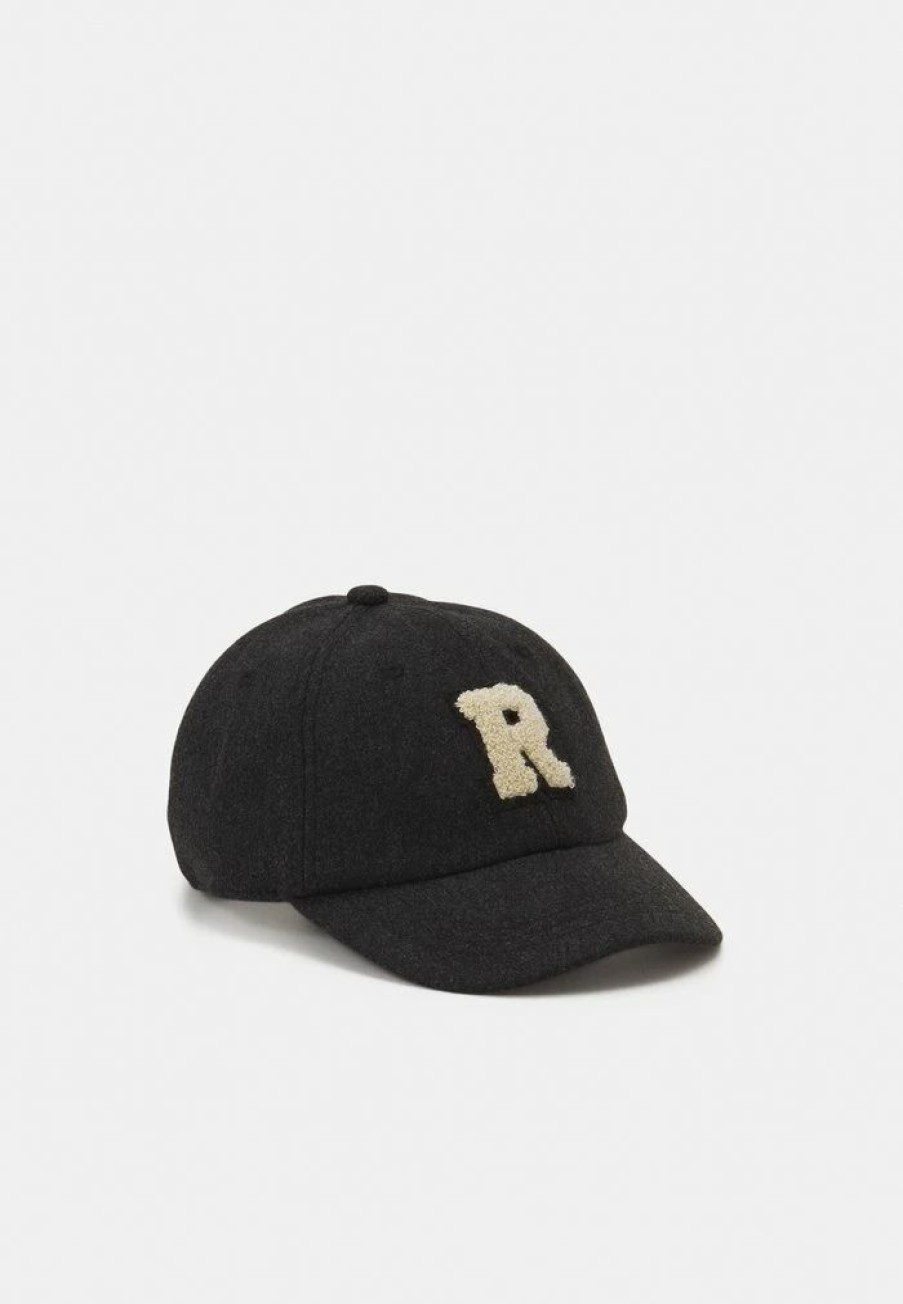 Accessoires * | Rag & Bone Addison Varsity Baseball Unisex Cap Black