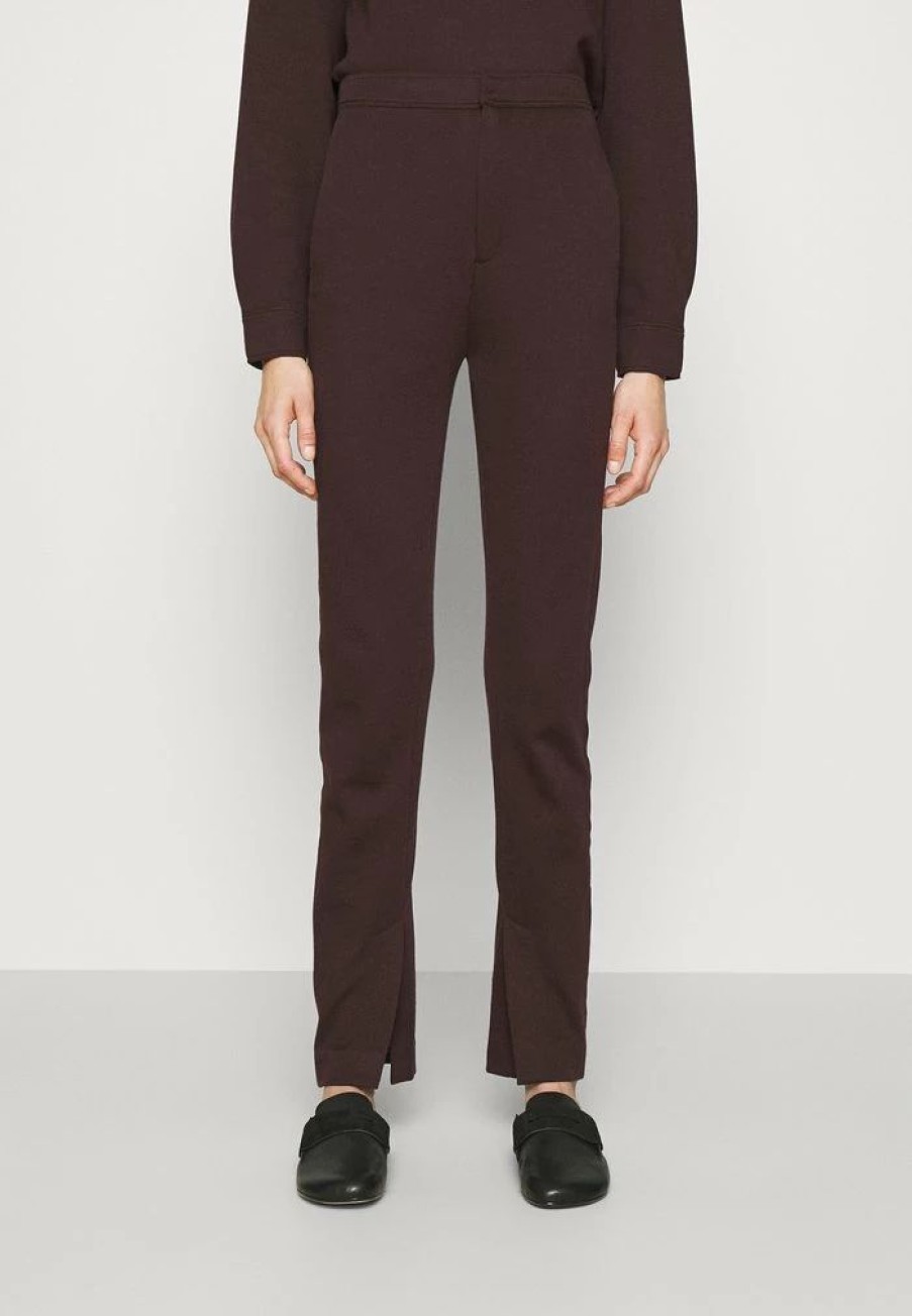 Clothing * | Rag & Bone Joan Slim Pant Label Trousers Bordeaux