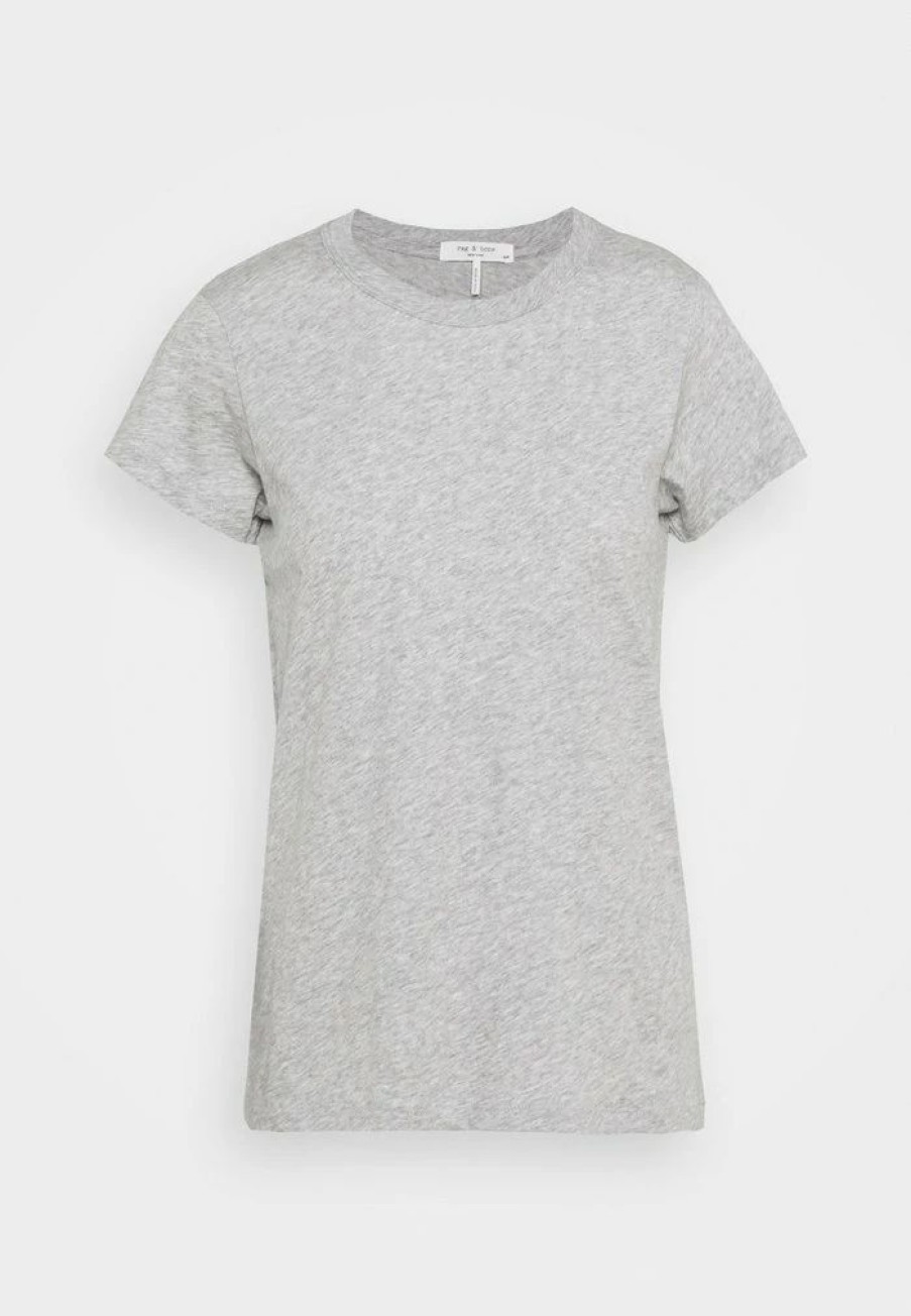 Clothing * | Rag & Bone The Slub Tee Basic T-Shirt Heather Grey