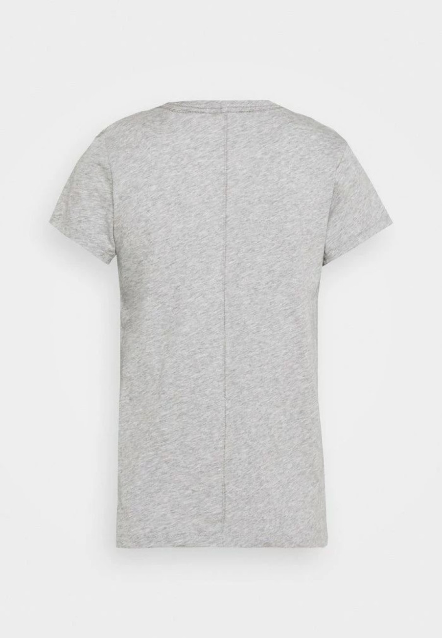 Clothing * | Rag & Bone The Slub Tee Basic T-Shirt Heather Grey