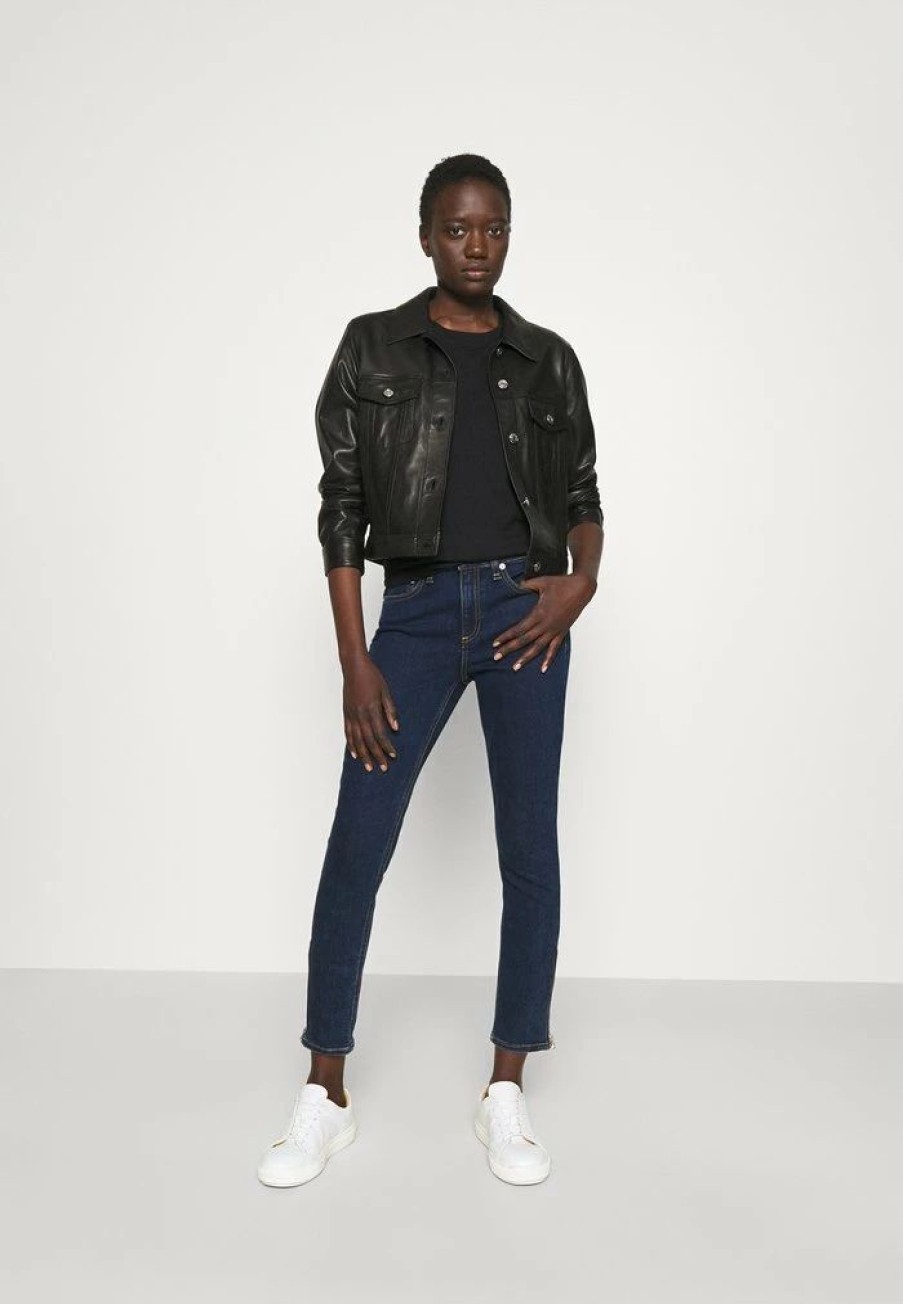 Clothing * | Rag & Bone Cate Mid Rise Ankle White Label Jeans Skinny Fit Fletcher